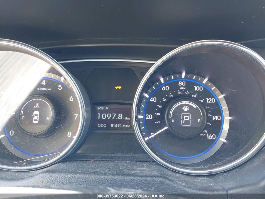 2013 Hyundai Sonata Se 2.0T VIN: 5NPEC4AB0DH803839 Lot: 39753022