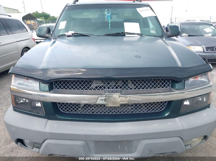 2002 Chevrolet Avalanche 1500 VIN: 3GNEK13T42G150663 Lot: 39753023