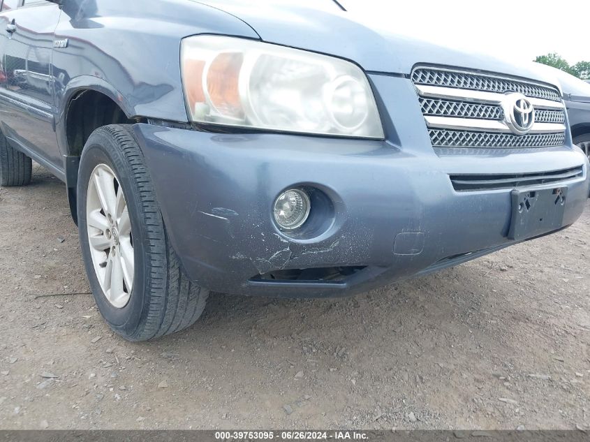 2007 Toyota Highlander Hybrid Limited V6 VIN: JTEEW21A570037560 Lot: 39753095