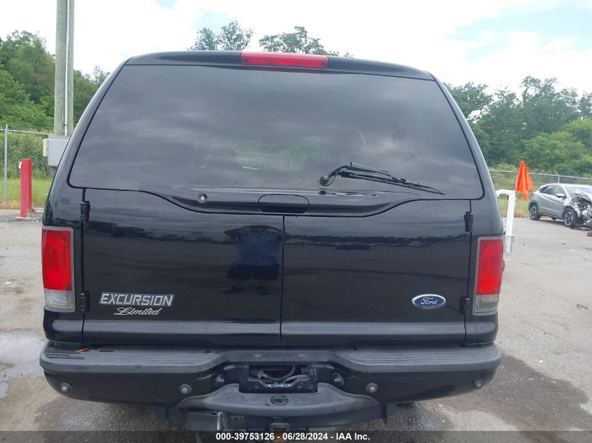 2005 Ford Excursion Limited VIN: 1FMSU43P15EB01776 Lot: 39753126