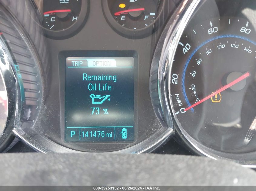 2013 Chevrolet Cruze 2Lt Auto VIN: 1G1PE5SB9D7321570 Lot: 39753152