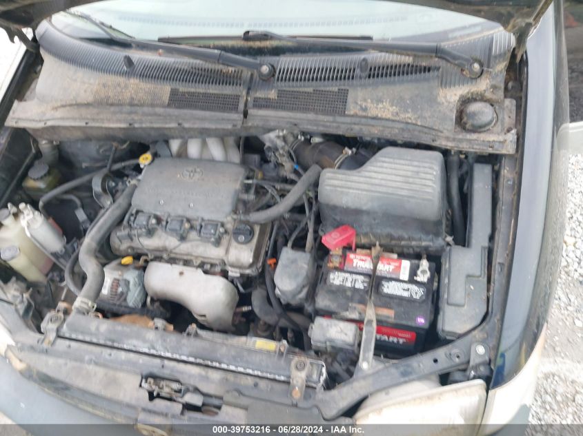 2000 Toyota Sienna Xle VIN: 4T3ZF13C9YU250734 Lot: 39753216