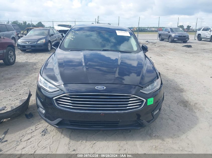 2019 Ford Fusion Se VIN: 3FA6P0HDXKR160618 Lot: 39753238