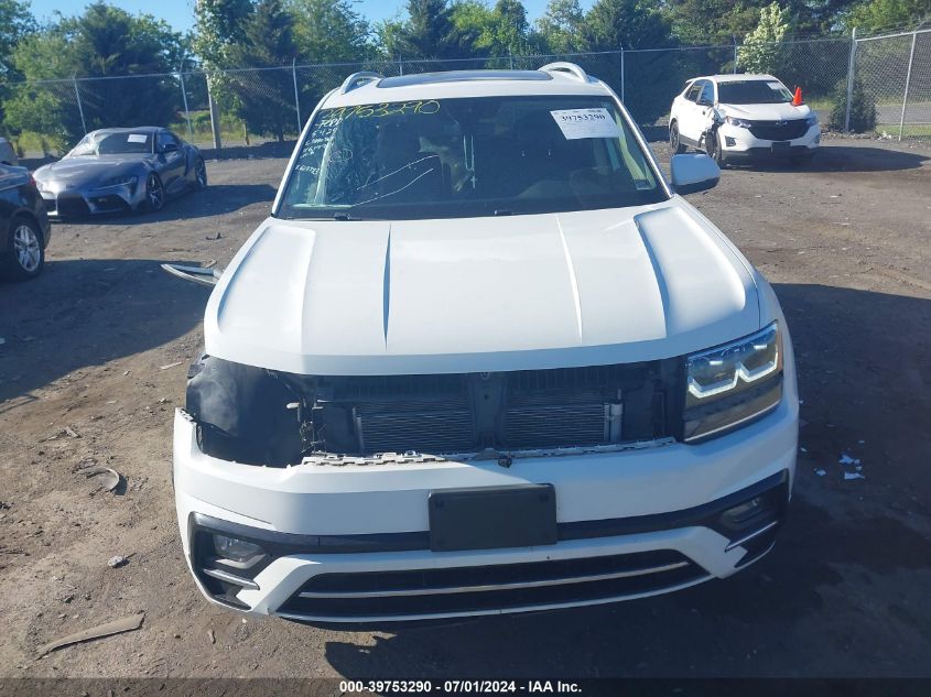 2019 Volkswagen Atlas 3.6L V6 Se W/Technology R-Line VIN: 1V2XR2CA6KC607783 Lot: 39753290