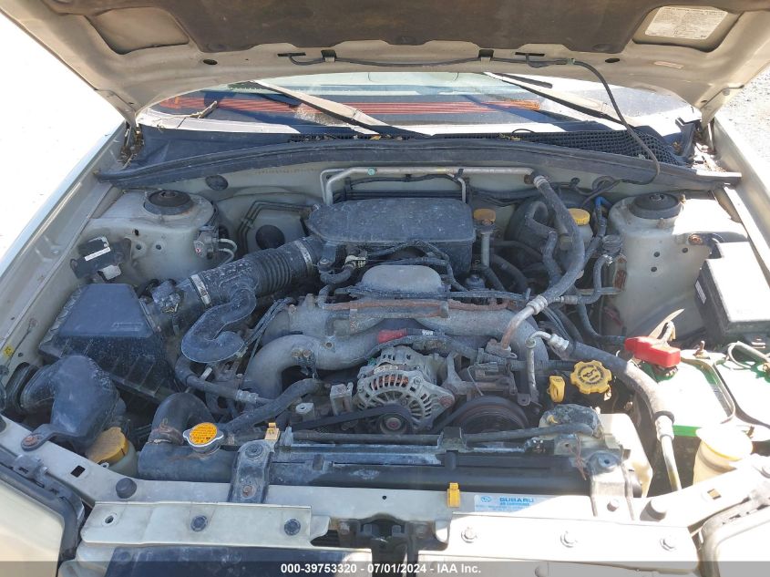 2006 Subaru Forester 2.5X VIN: JF1SG65646G721772 Lot: 39753320