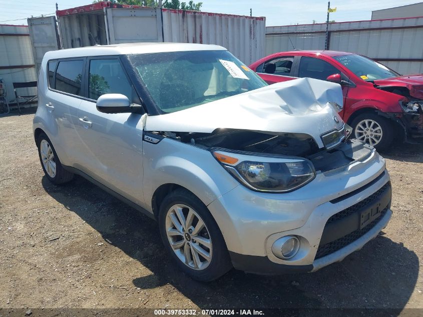 2019 Kia Soul + VIN: KNDJP3A5XK7012615 Lot: 39753332