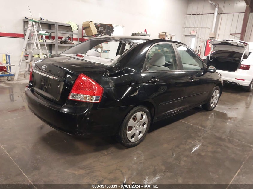 2009 Kia Spectra Ex VIN: KNAFE221695657380 Lot: 39753339