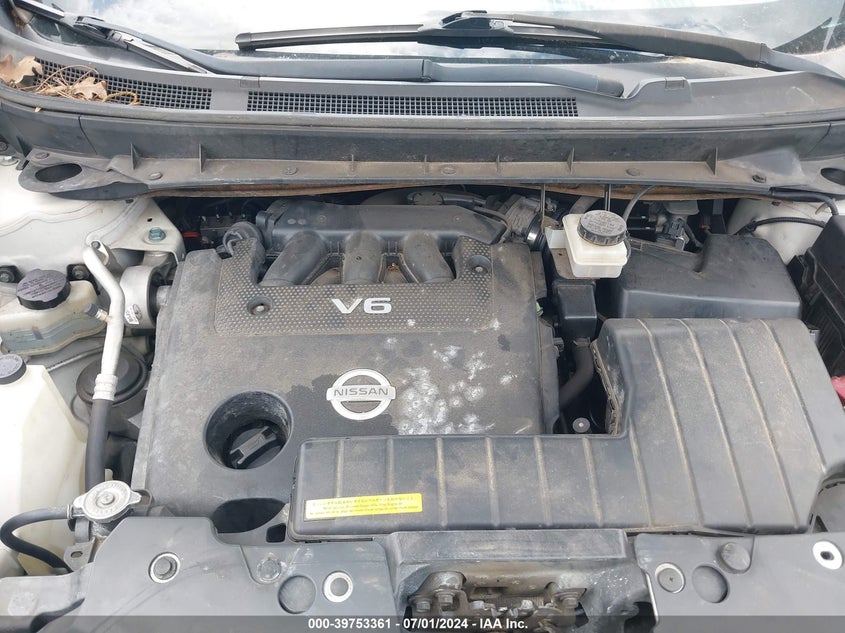 2010 Nissan Murano Sl VIN: JN8AZ1MW3AW140626 Lot: 39753361