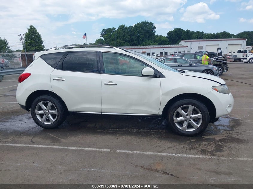 2010 Nissan Murano Sl VIN: JN8AZ1MW3AW140626 Lot: 39753361