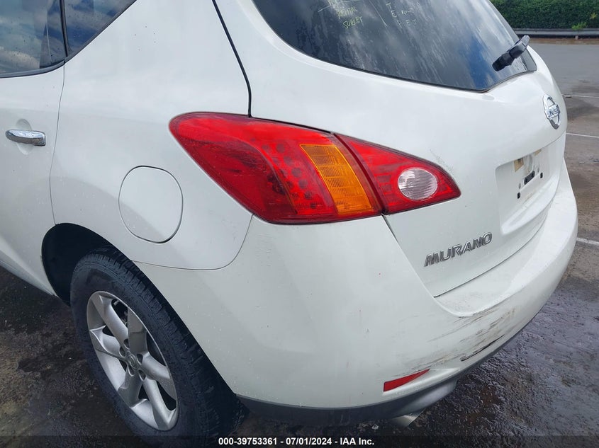 2010 Nissan Murano Sl VIN: JN8AZ1MW3AW140626 Lot: 39753361
