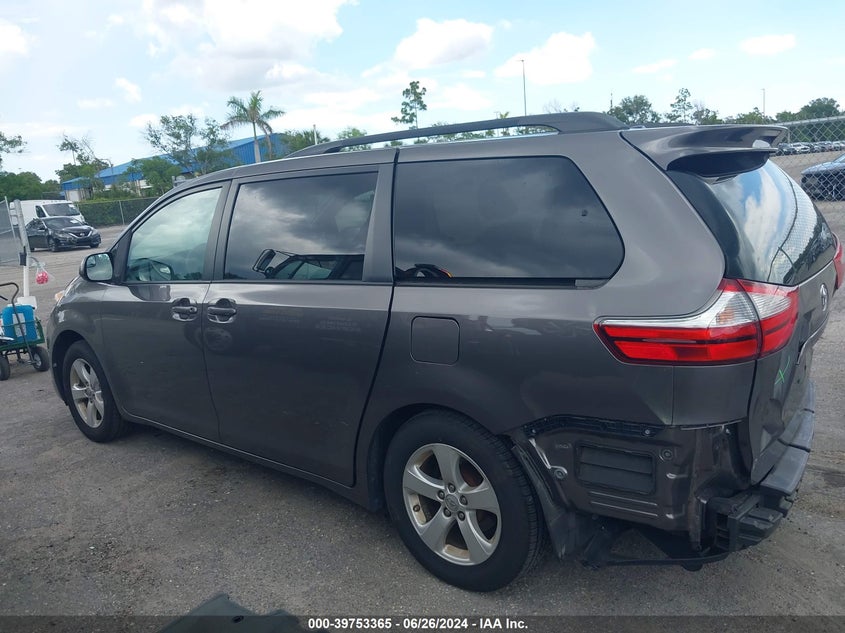 2017 Toyota Sienna Le 8 Passenger VIN: 5TDKZ3DC6HS790739 Lot: 39753365