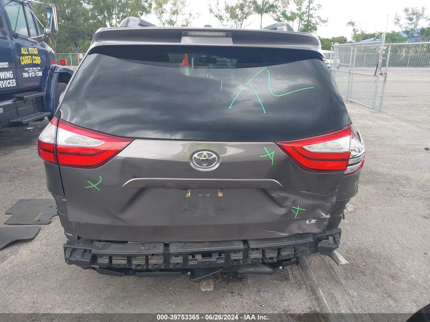 2017 Toyota Sienna Le 8 Passenger VIN: 5TDKZ3DC6HS790739 Lot: 39753365