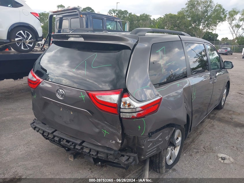 VIN 5TDKZ3DC6HS790739 2017 TOYOTA SIENNA LE 8 PASSENGER