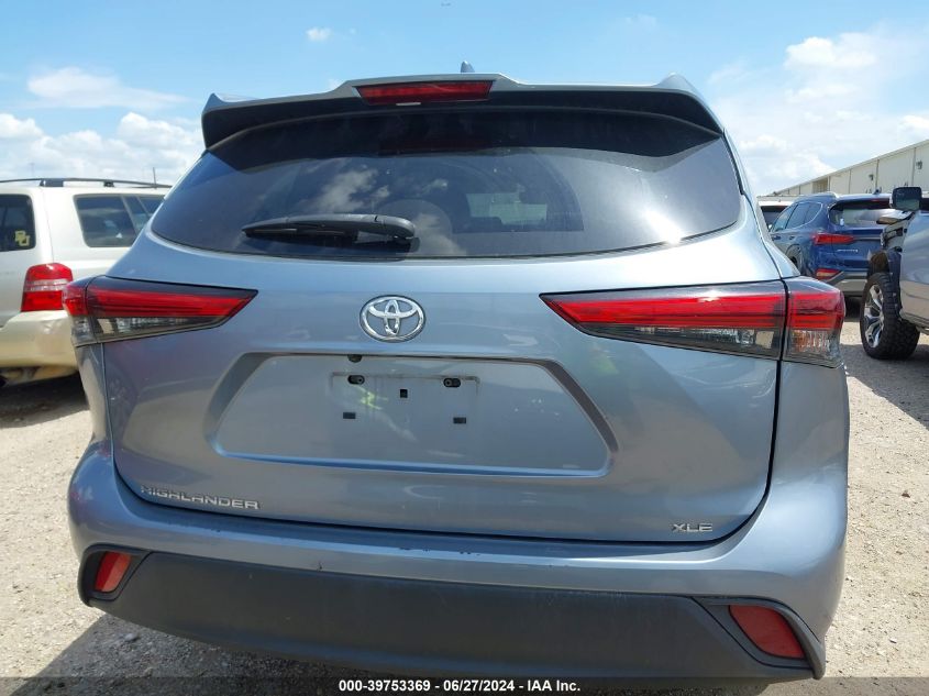 2022 Toyota Highlander Xle VIN: 5TDGZRAH9NS103113 Lot: 39753369