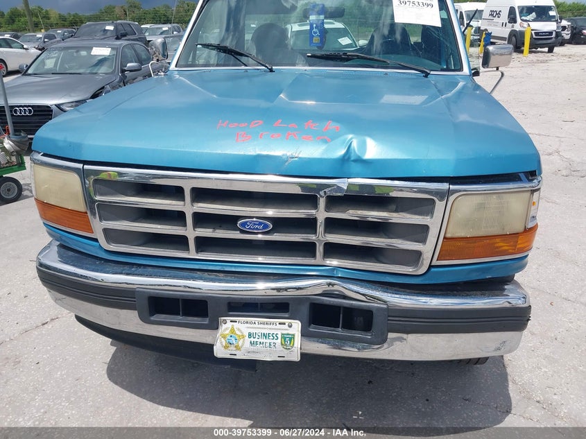 1996 Ford F250 VIN: 1FTEF25N0TLC22318 Lot: 39753399