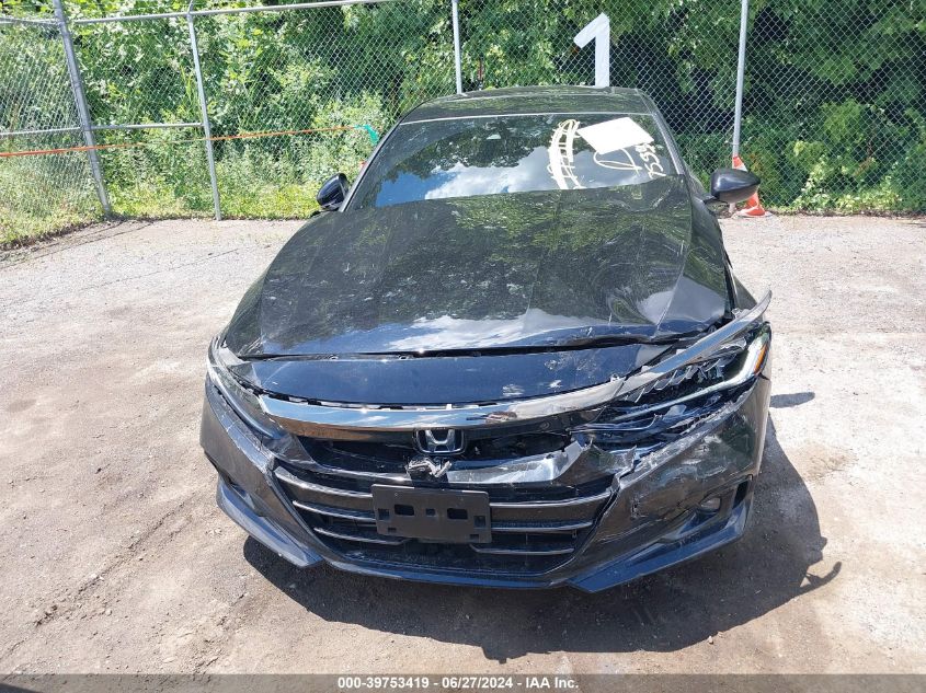 2022 Honda Accord Sport VIN: 1HGCV1F31NA122598 Lot: 39753419