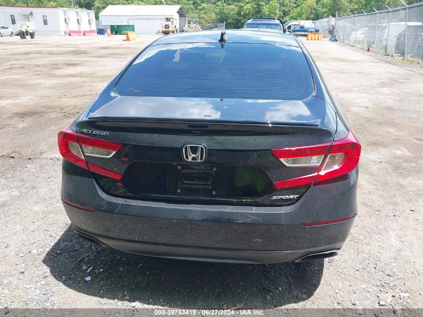 2022 Honda Accord Sport VIN: 1HGCV1F31NA122598 Lot: 39753419