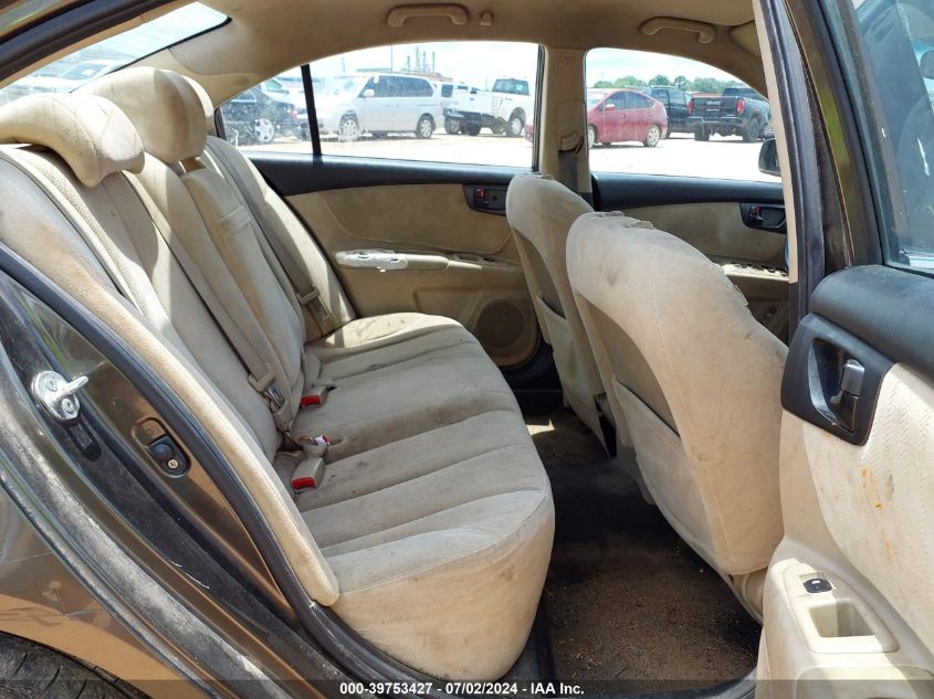 2009 Kia Optima Lx VIN: KNAGE228995356104 Lot: 39753427