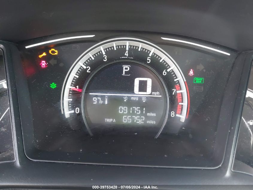 2018 Honda Civic Lx VIN: 19XFC2F54JE030949 Lot: 39753428