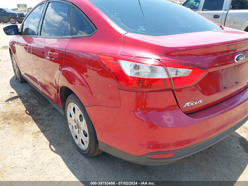 2012 Ford Focus Se VIN: 1FAHP3F20CL391779 Lot: 39753456
