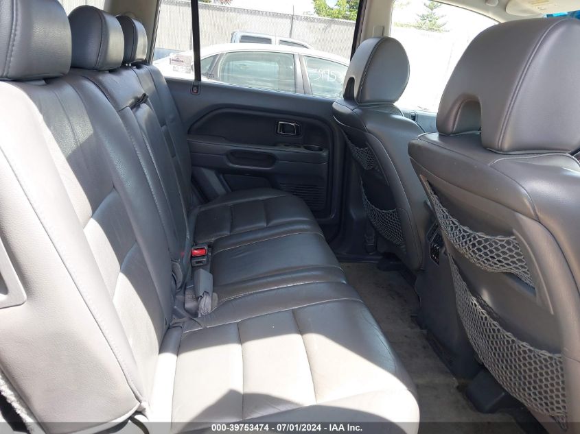 2006 Honda Pilot Ex-L VIN: 2HKYF18666H516889 Lot: 39753474