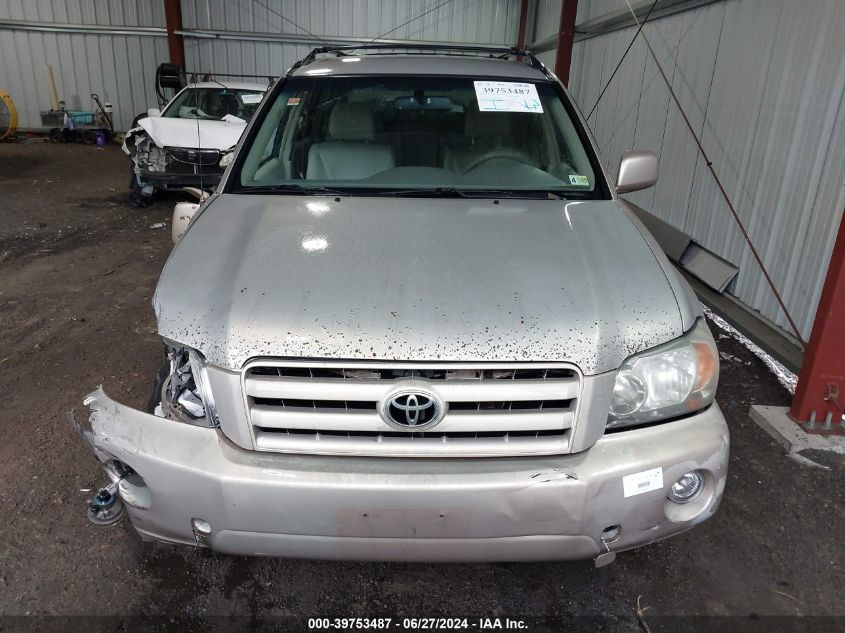 2006 Toyota Highlander VIN: JTEGD21A060152984 Lot: 39753487