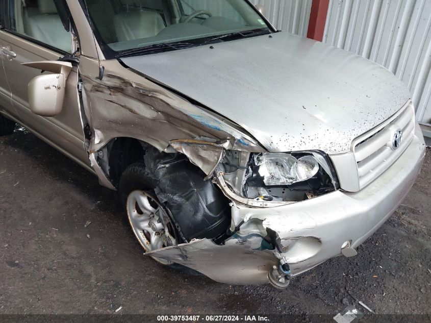 2006 Toyota Highlander VIN: JTEGD21A060152984 Lot: 39753487