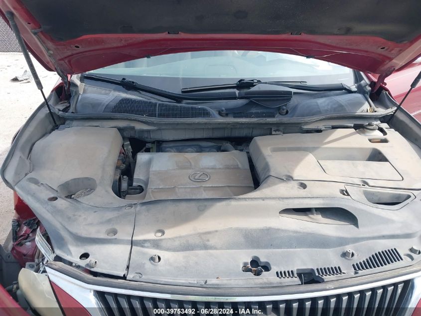 2010 Lexus Rx 350 VIN: JTJZK1BA0A2000886 Lot: 39753492