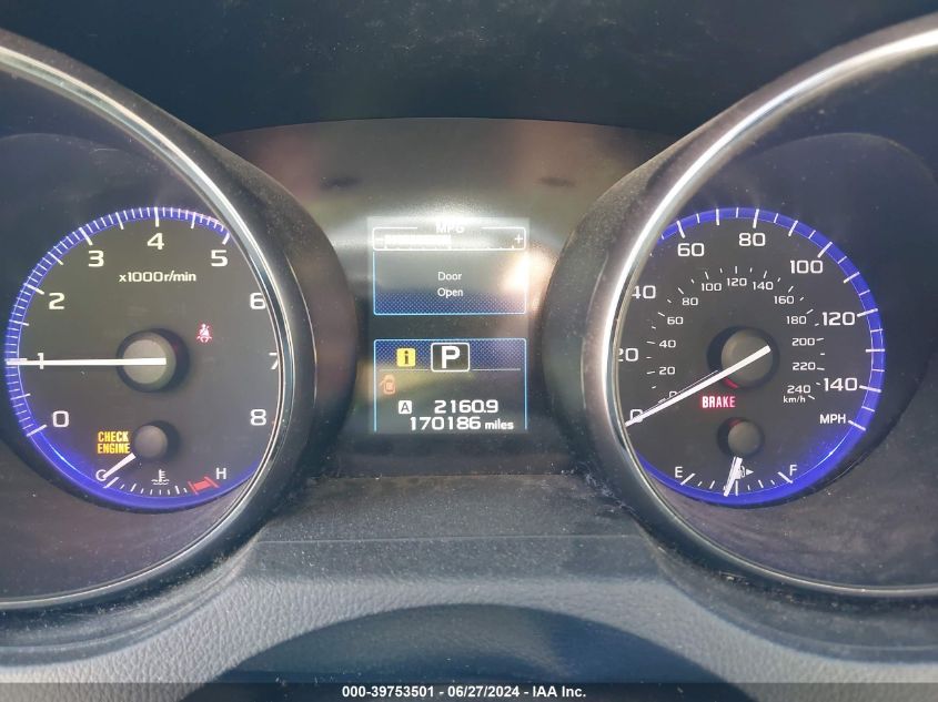 2017 Subaru Outback 2.5I Premium VIN: 4S4BSACCXH3275038 Lot: 39753501