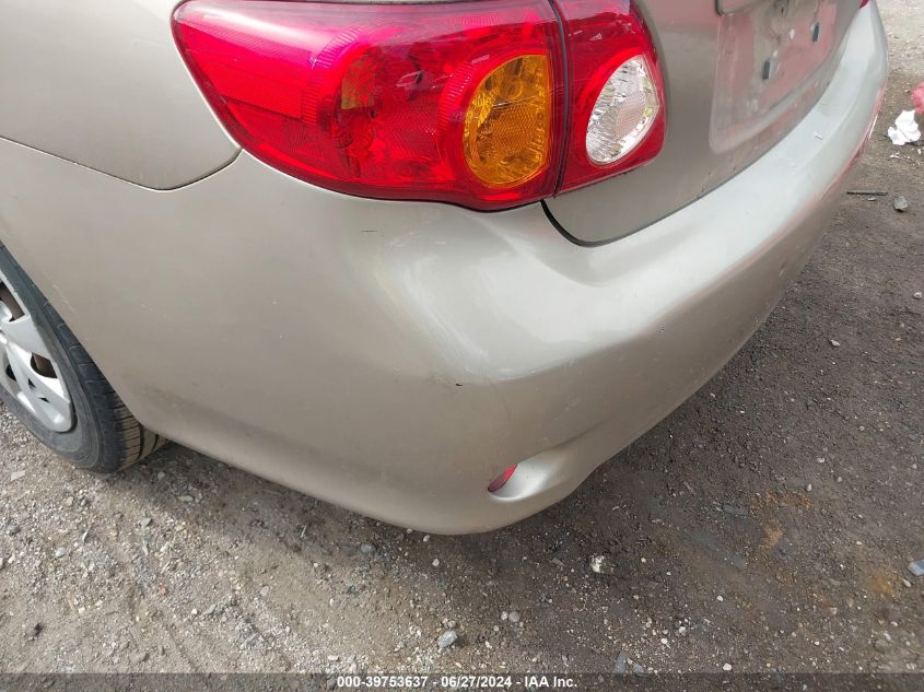 2009 Toyota Corolla S/Le/Xle VIN: 2T1BU40E29C075012 Lot: 39753637