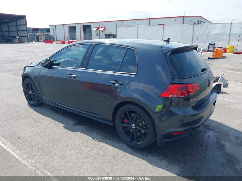 2017 VOLKSWAGEN GOLF GTI AUTOBAHN 4-DOOR/S 4-DOOR/SE 4-DOOR/SPORT 4-DOOR - 3VW447AU0HM059569