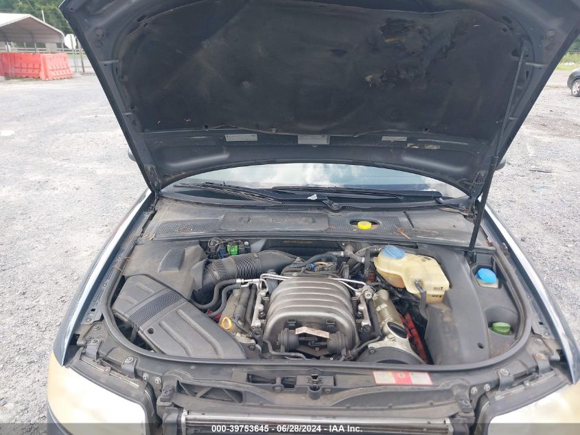 2002 Audi A4 3.0 Quattro VIN: WAULT58E82A238352 Lot: 39753645