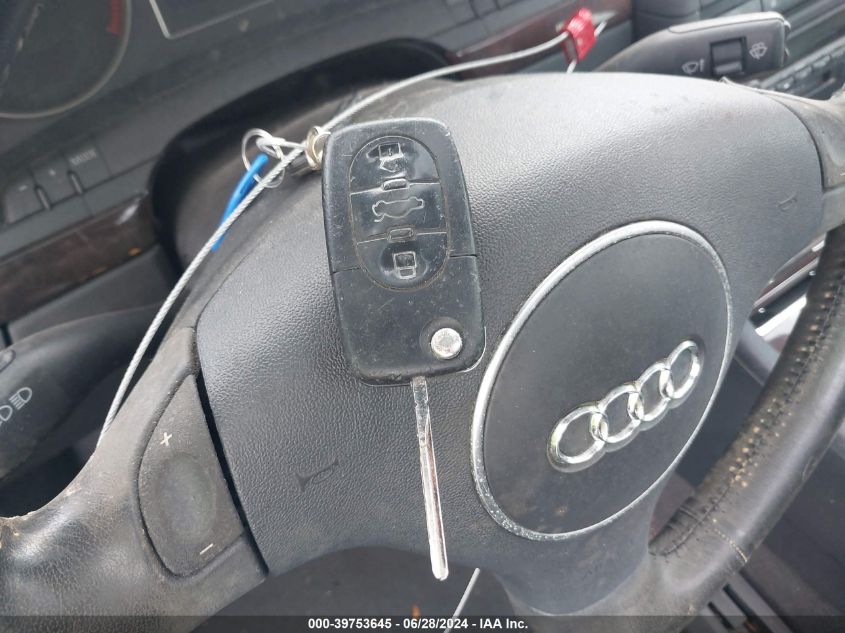 2002 Audi A4 3.0 Quattro VIN: WAULT58E82A238352 Lot: 39753645