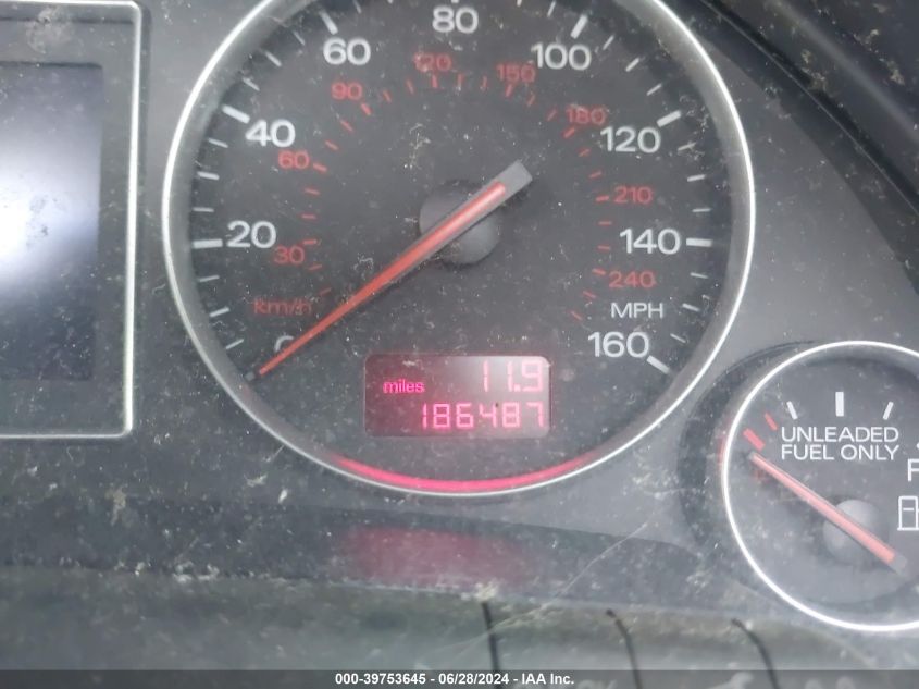 2002 Audi A4 3.0 Quattro VIN: WAULT58E82A238352 Lot: 39753645