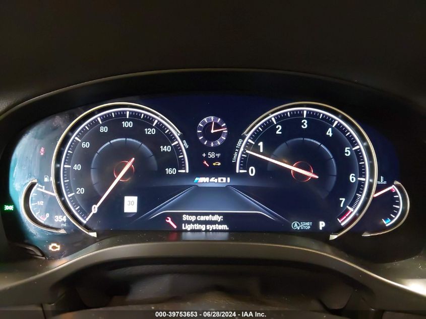 2019 BMW X3 M40I VIN: 5UXTS3C53K0Z10288 Lot: 39753653