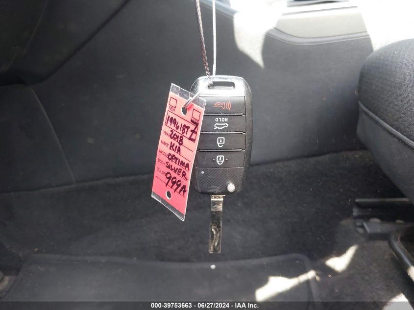 2018 Kia Optima Lx VIN: 5XXGT4L30JG199618 Lot: 39753663