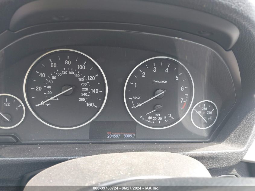 2012 BMW 328 I VIN: WBA3A5C56CF347684 Lot: 39753724