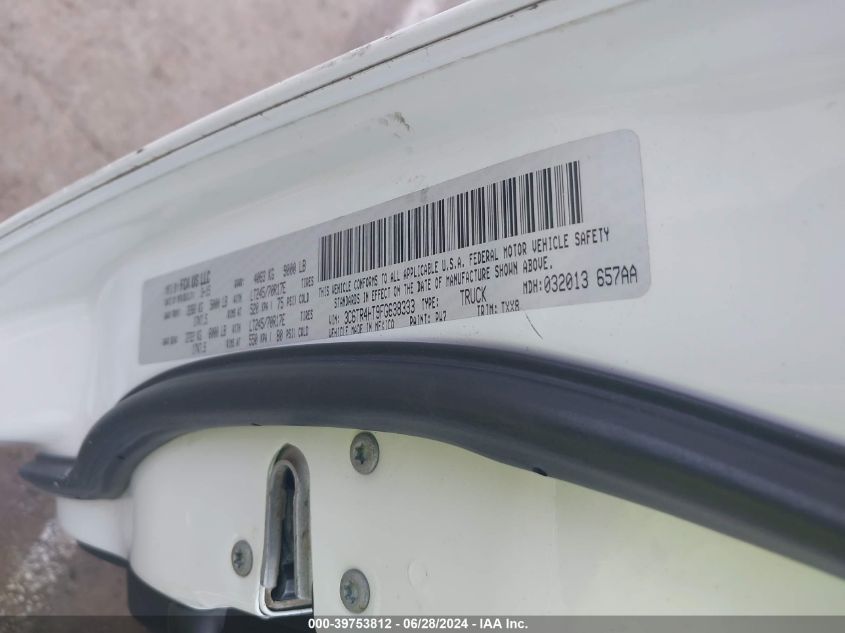 2015 Ram 2500 Tradesman VIN: 3C6TR4HT9FG638333 Lot: 39753812