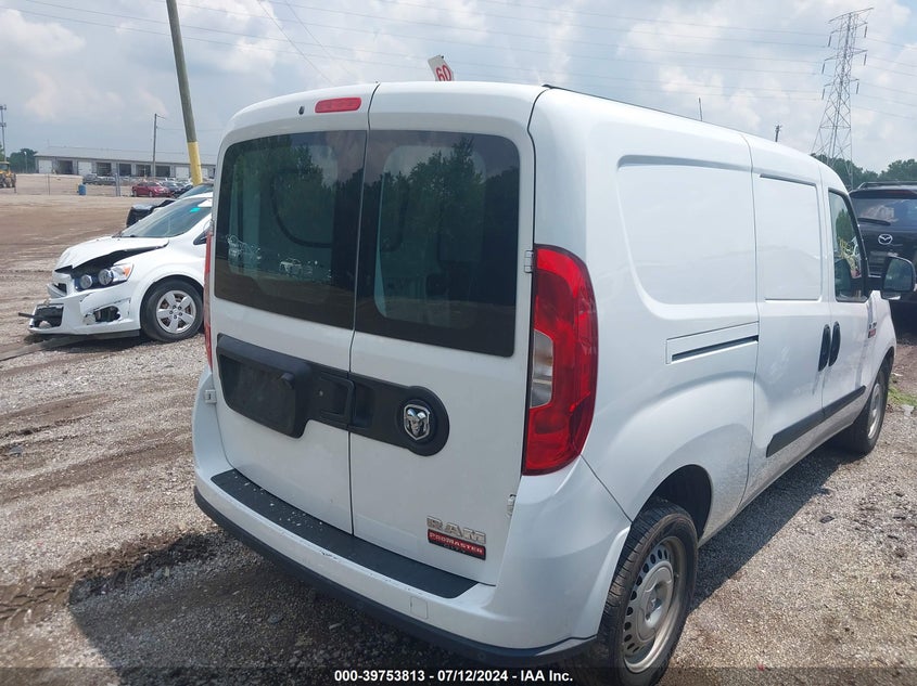 2022 Ram Promaster City Cargo Van VIN: ZFBHRFAB5N6W38599 Lot: 39753813