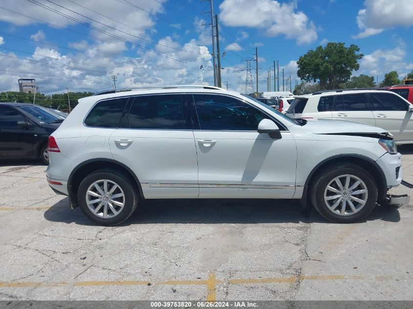 2016 Volkswagen Touareg Vr6 Sport VIN: WVGEF9BP8GD006274 Lot: 39753820