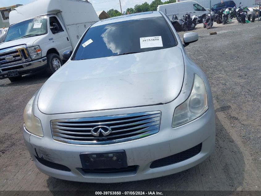 2008 Infiniti G35X VIN: JNKBV61F88M278597 Lot: 39753850