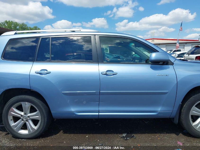 2008 Toyota Highlander Limited VIN: JTEES42A982108223 Lot: 39753869