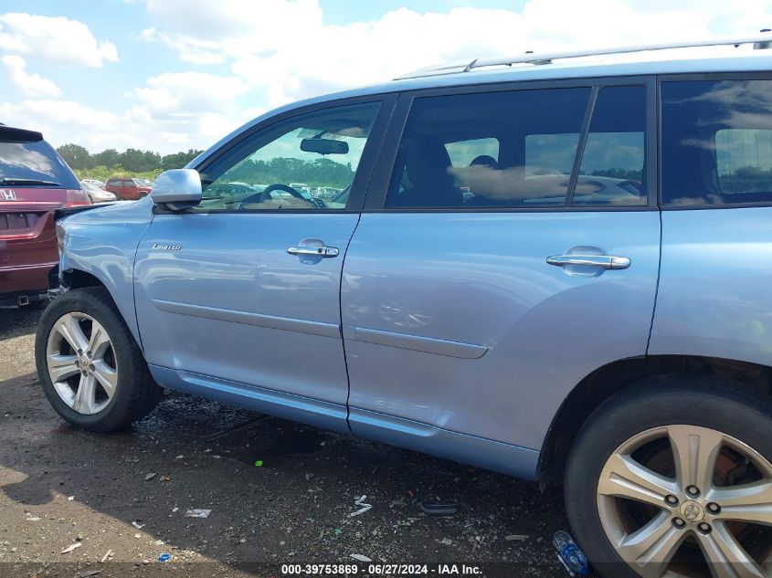 2008 Toyota Highlander Limited VIN: JTEES42A982108223 Lot: 39753869