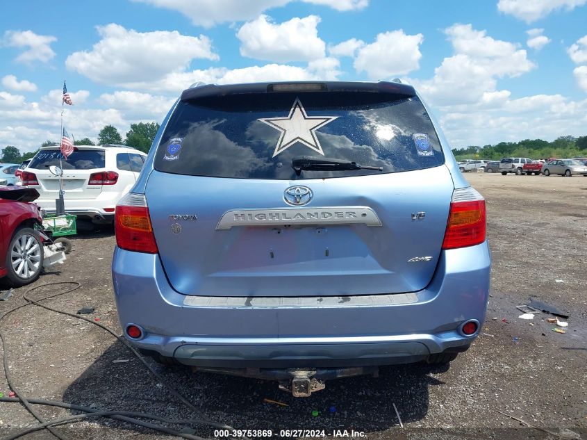 2008 Toyota Highlander Limited VIN: JTEES42A982108223 Lot: 39753869