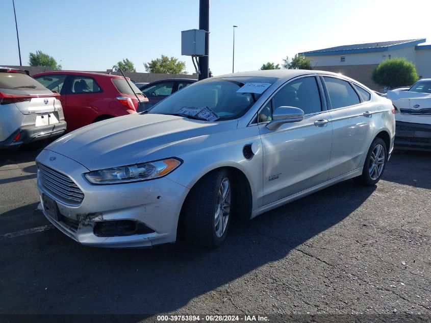 2015 Ford Fusion Titanium Phev VIN: 3FA6P0SU4FR280493 Lot: 39753894