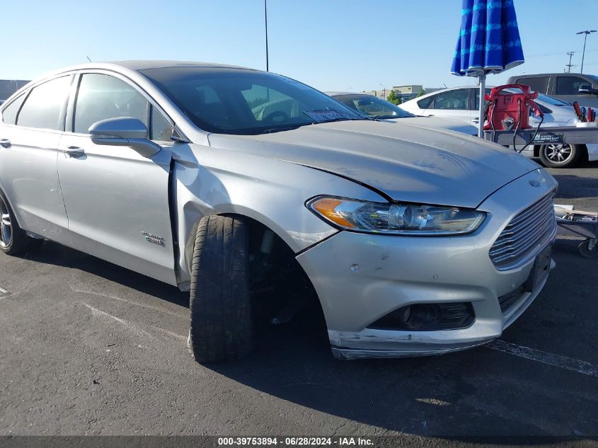 2015 Ford Fusion Titanium Phev VIN: 3FA6P0SU4FR280493 Lot: 39753894