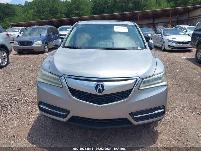 2016 Acura Mdx Technology VIN: 5FRYD3H42GB015786 Lot: 39753911