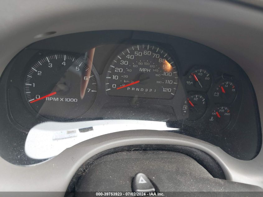 2009 Chevrolet Trailblazer Lt VIN: 1GNDS33SX92106961 Lot: 39753923