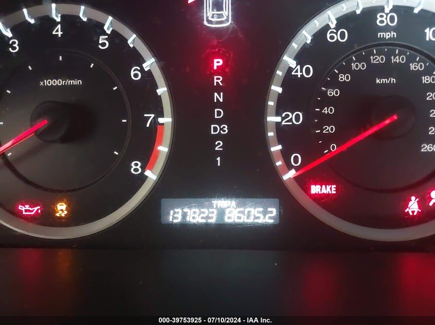 2010 Honda Accord Lx VIN: 1HGCP2F36AA068015 Lot: 39753925