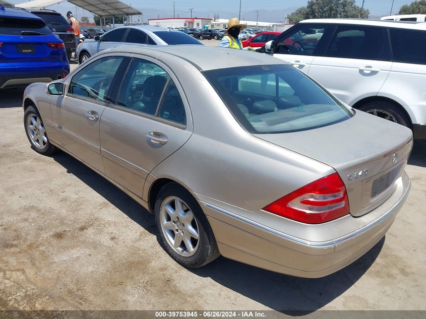2002 Mercedes-Benz C 240 VIN: WDBRF61J52F281467 Lot: 39753945